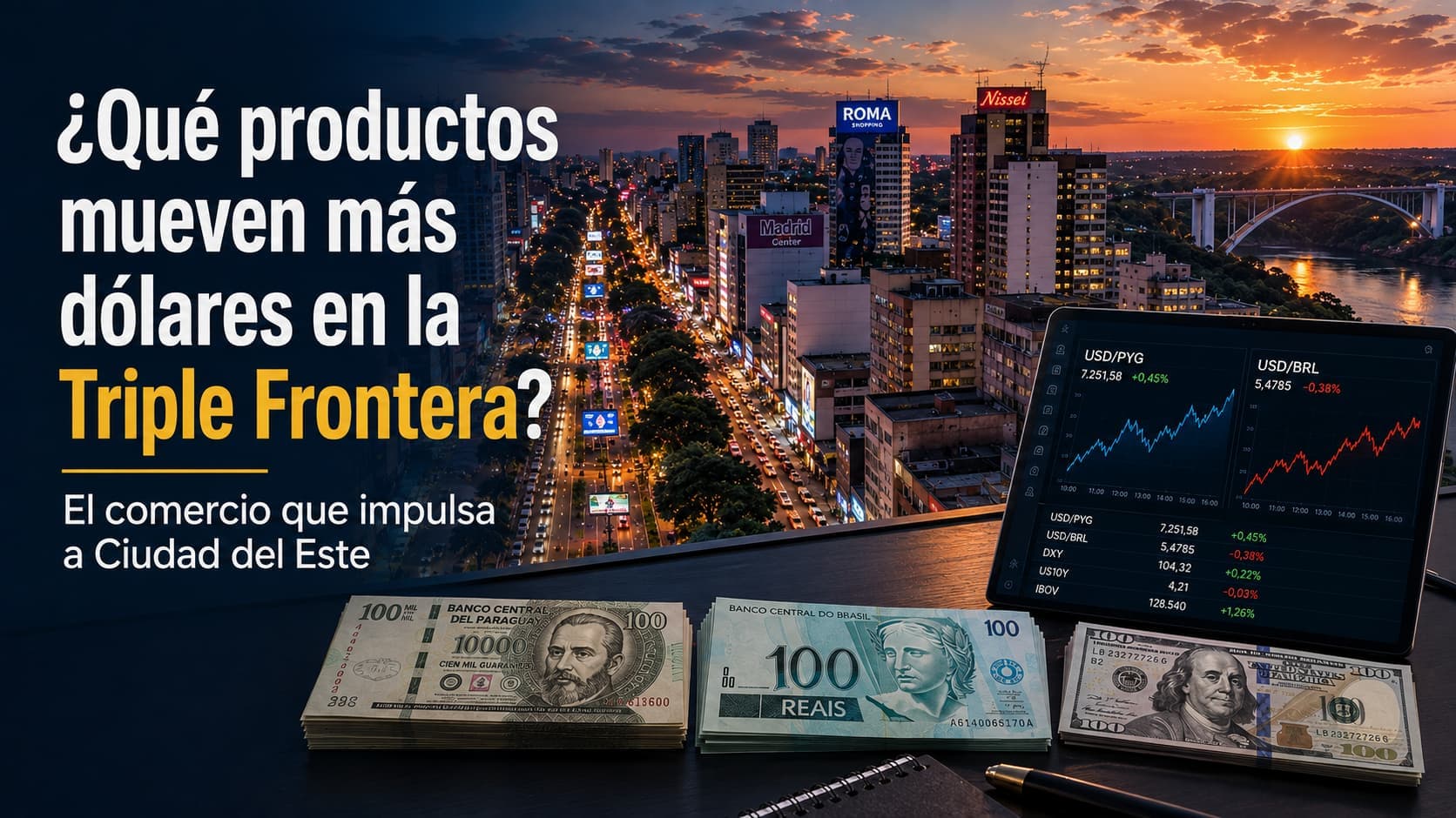 ¿Qué productos mueven más dólares en la Triple Frontera? El comercio que impulsa a Ciudad del Este